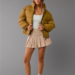 American Eagle Outfitters Green Puffer Jacket